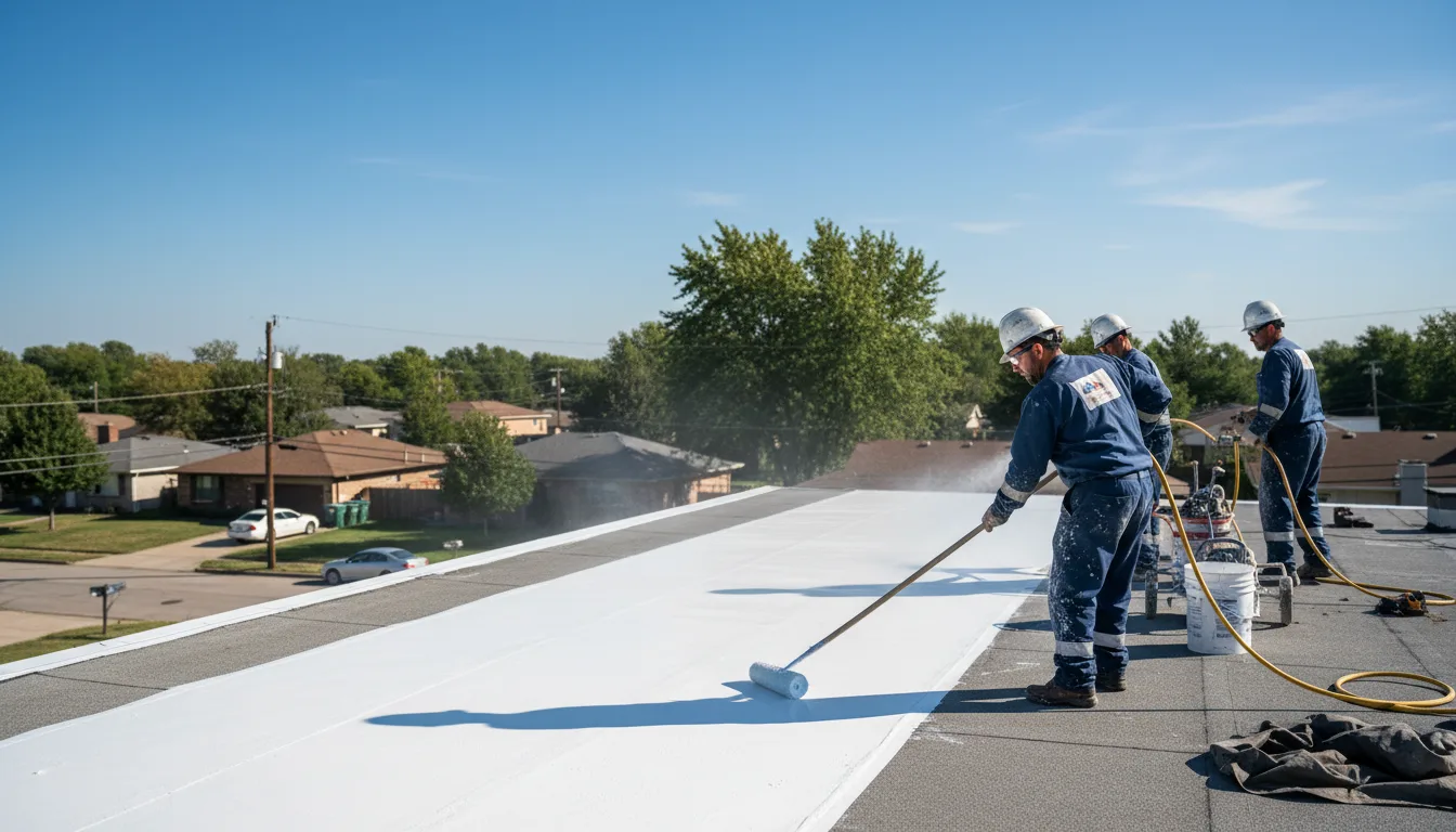 Commercial roof coating in Bellvue, CO near me